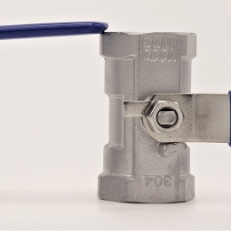 Stainless Steel Ball Valve With Reduced Bore, One-piece, Threaded  1”