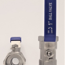 Stainless Steel Ball Valve With Reduced Bore, One-piece, Threaded  1”
