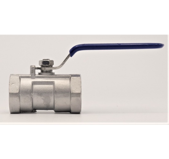 Stainless Steel Ball Valve With Reduced Bore, One-piece, Threaded 1”