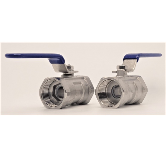 Stainless Steel Ball Valve With Reduced Bore, One-piece, Threaded  1”