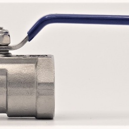 Stainless Steel Ball Valve With Reduced Bore, One-piece, Threaded 3/4”