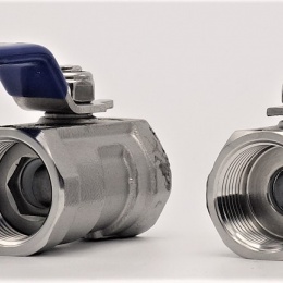 Stainless Steel Ball Valve With Reduced Bore, One-piece, Threaded 3/4”