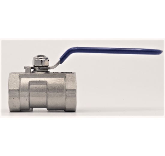 Stainless Steel Ball Valve With Reduced Bore, One-piece, Threaded 3/4”