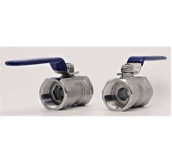 Stainless Steel Ball Valve With Reduced Bore, One-piece, Threaded 3/4”