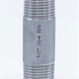 Stainless Steel Barrel Nipple / type 310, thread 1/2"