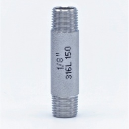 Stainless Steel Barrel Nipple / type 310, thread 1/8"