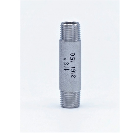 Stainless Steel Barrel Nipple / type 310, thread 1/8"