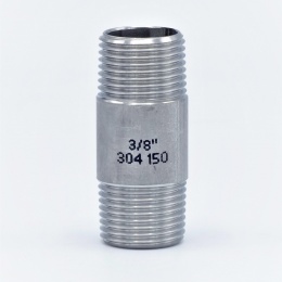Stainless Steel Barrel Nipple/ type 310 thread 3/8"