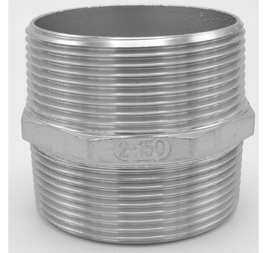 stainless steel  Barrel Nipple With Hexagon / type 340 | 2"