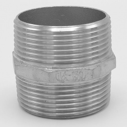 stainless steel Barrel Nipple With Hexagon / type 340 6/4"