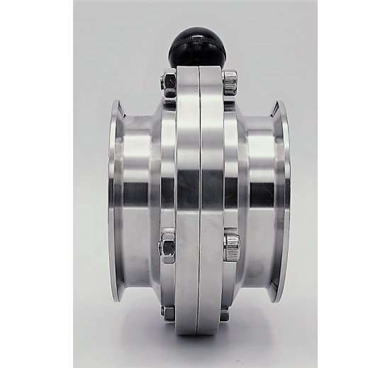 Stainless steel butterfly valve DN 80_180 Wineries, breweries, dairy industry, beverage industry, food production, pharmaceutical­s, etc.
