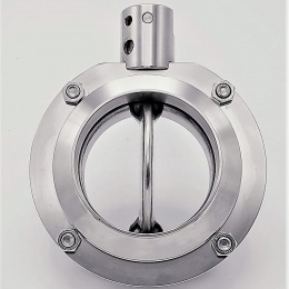 Stainless steel butterfly valve, DN80 welded type S-S