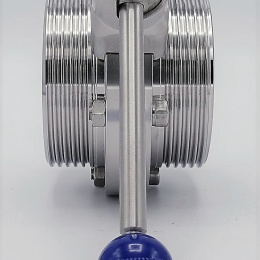 Stainless Steel Butterfly Valve, Threaded, DN65 type G-G