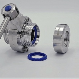 Stainless Steel Butterfly Valve, Threaded, type G-G | DN2525