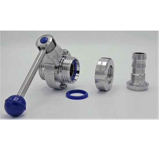 Stainless Steel Butterfly Valve, Threaded, type G-G | DN2525