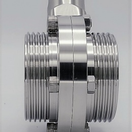 Stainless Steel Butterfly Valve, Threaded, type G-G | DN50