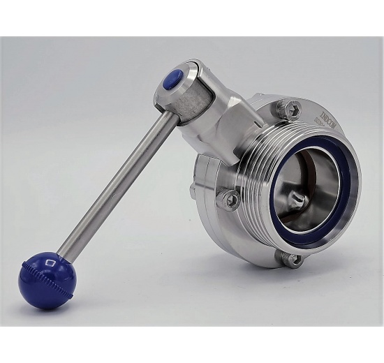 Stainless Steel Butterfly Valve, Threaded, type G-G | DN50