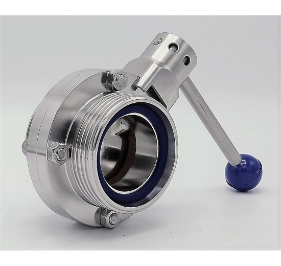 Stainless Steel Butterfly Valve, Threaded, type G-G | DN50