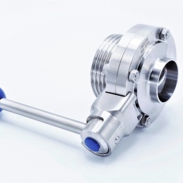 Stainless Steel Butterfly Valve, threaded / welded type G-S DN40