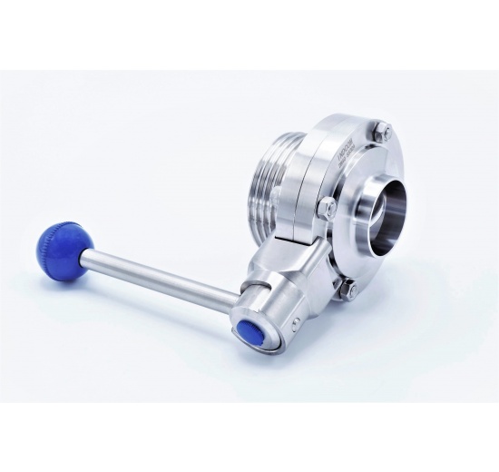 Stainless Steel Butterfly Valve, threaded / welded type G-S DN40