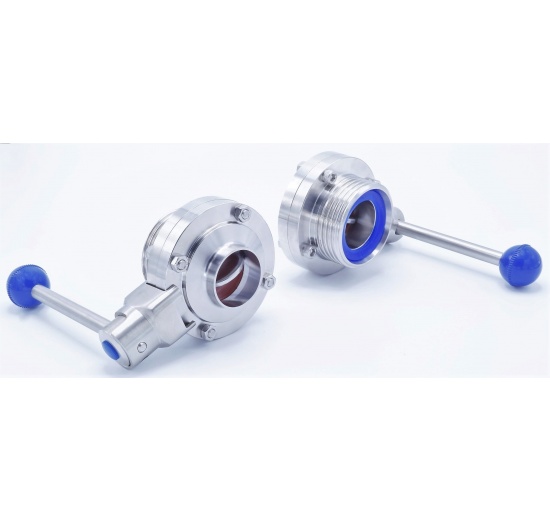 Stainless Steel Butterfly Valve, threaded / welded type G-S DN40