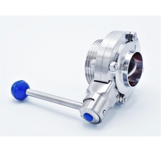 Stainless Steel Butterfly Valve, threaded / welded type G-S | DN50