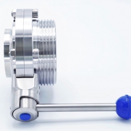 Stainless Steel Butterfly Valve, threaded / welded type G-S DN65