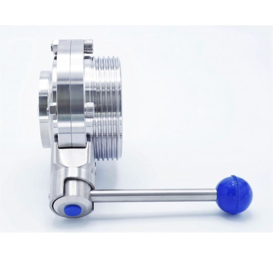 Stainless Steel Butterfly Valve, threaded / welded type G-S DN65