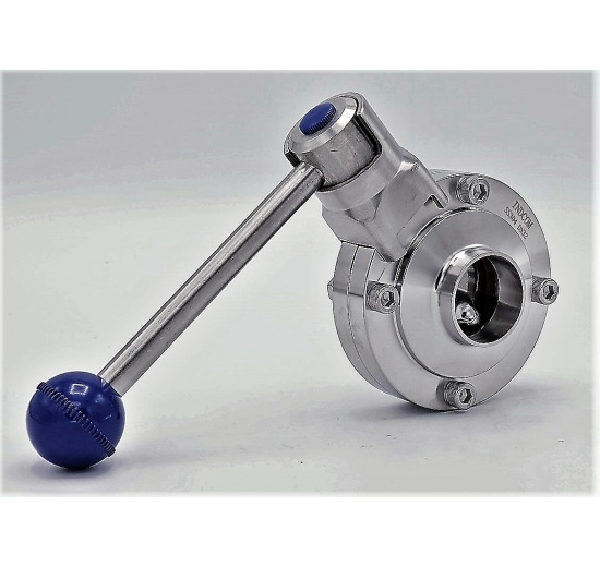 Stainless Steel Butterfly Valve, Welded, DN32 type S-S