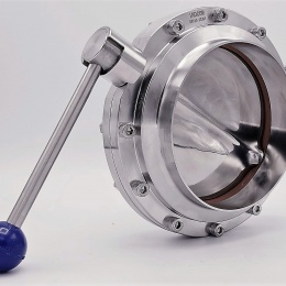 Stainless Steel Butterfly Valve, Welded, type S-S DN150