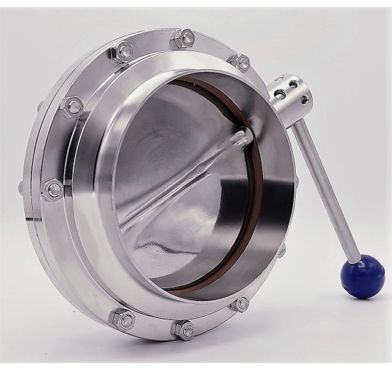 Stainless Steel Butterfly Valve, Welded, type S-S DN150