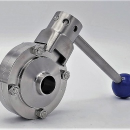 Stainless steel butterfly valve, welded type S-S | DN20