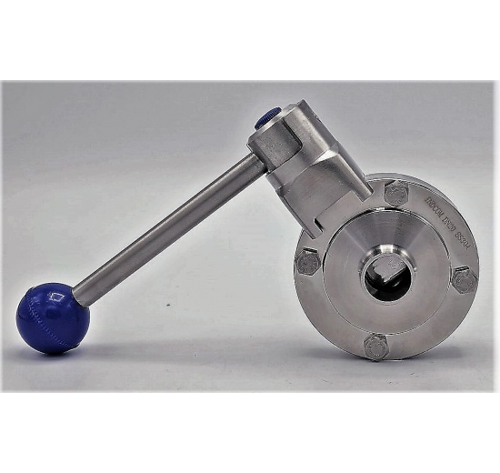 Stainless steel butterfly valve, welded type S-S | DN20