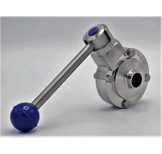 Stainless steel butterfly valve, welded type S-S | DN20