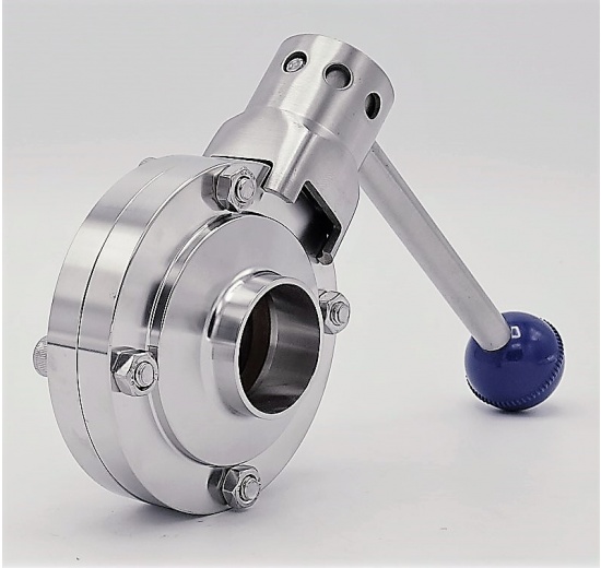 Stainless Steel Butterfly Valve, Welded, type S-S DN32