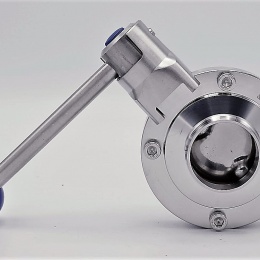 Stainless steel butterfly valve, welded type S-S | DN40