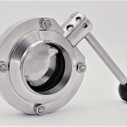 Stainless Steel Butterfly Valve, welded, type S-S DN65_180