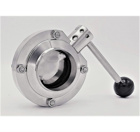 Stainless Steel Butterfly Valve, welded, type S-S DN65_180