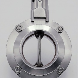 Stainless steel butterfly valve, welded type S-S DN65