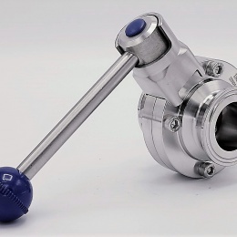 Stainless steel butterfly valves, CLAMP DN32 (collar 50.5mm)