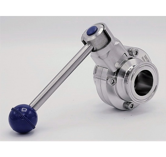 Stainless steel butterfly valves, CLAMP DN32 (collar 50.5mm)