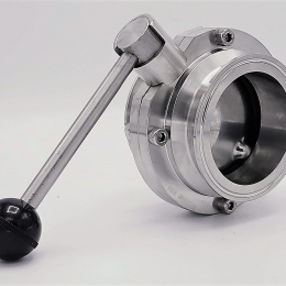 Stainless steel butterfly valves, CLAMP DN80_180 (collar 106mm)