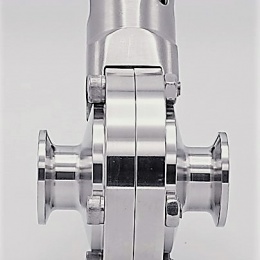 Stainless steel butterfly valves, CLAMP type C-C DN15 (collar 34mm)