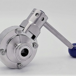 Stainless steel butterfly valves, CLAMP type C-C DN15 (collar 34mm)