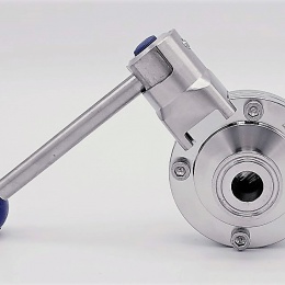 Stainless steel butterfly valves, CLAMP type C-C DN15 (collar 34mm)