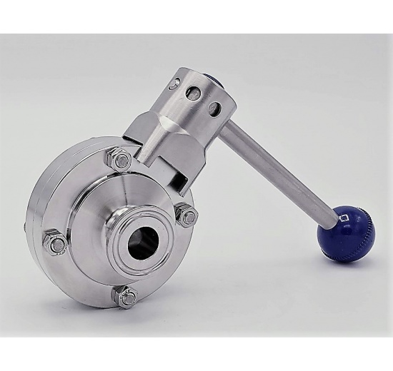 Stainless steel butterfly valves, CLAMP type C-C DN15 (collar 34mm)
