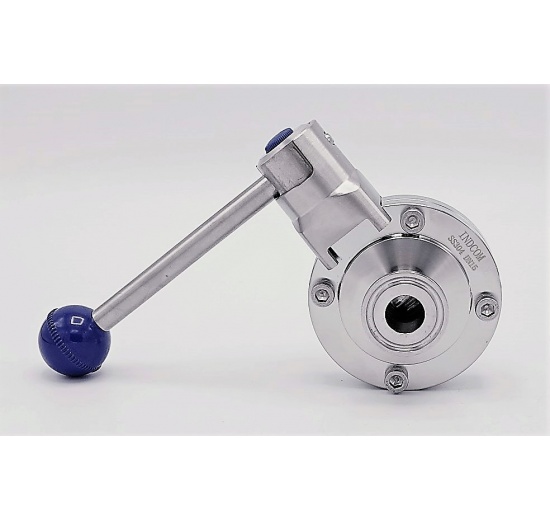 Stainless steel butterfly valves, CLAMP type C-C DN15 (collar 34mm)