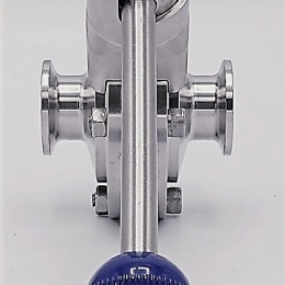 Stainless steel butterfly valves, CLAMP type C-C DN15