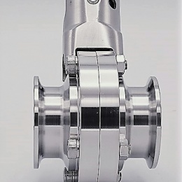 Stainless steel butterfly valves, CLAMP type C-C DN25 (collar 50.5mm)