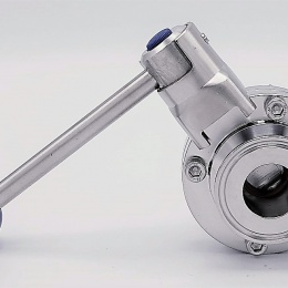 Stainless steel butterfly valves, CLAMP type C-C DN25 (collar 50.5mm)